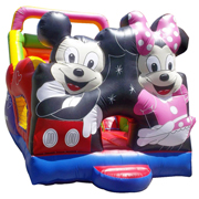 inflatable mickey mouse bouncer and slide